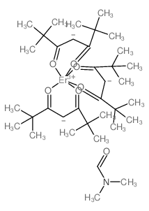 N,N-dimethylformamide; erbium(+3) cation; 2,2,6,6-tetramethylheptane-3,5-dione Structure