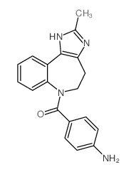 (4-氨基苯基)(4,5-二氢-2-甲基咪唑并[4,5-d][1]苯并氮杂卓-6(1H)-基)甲酮盐酸盐结构式