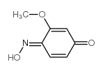 2,5-Cyclohexadiene-1,4-dione,2-methoxy-,1-oxime,(E)-(9CI) Structure