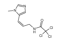 N[3(1-methyl-1H-imidazol-5-yl)allyl]-trichloroacetamide Z结构式