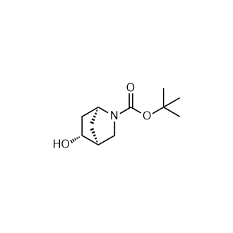 (1S,4S,5R)-5-羟基-2-氮杂双环[2.2.1]庚烷-2-羧酸叔丁酯结构式