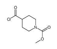 1-Piperidinecarboxylic acid, 4-(chlorocarbonyl)-, methyl ester (9CI) picture