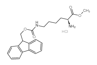 N'-芴甲氧羰基-L-赖氨酸甲酯盐酸盐结构式