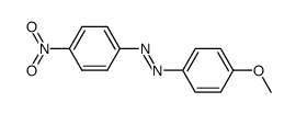 (E)-1-(4-methoxyphenyl)-2-(4-nitrophenyl)diazene结构式