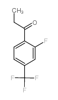 2′-氟-4′-(三氟甲基)苯乙酮结构式