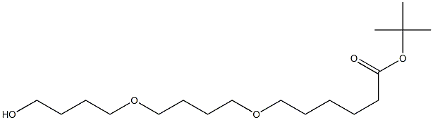 tert-butyl 6-(4-(4-hydroxybutoxy)butoxy)hexanoate Structure