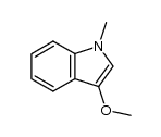 3-Methoxy-1-Methyl-1H-indole结构式