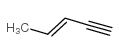 3-戊烯-1-炔(异构体混合物)结构式