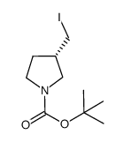 3(S)-碘甲基吡咯烷-1-羧酸叔丁酯结构式