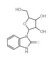 2H-Benzimidazole-2-thione,1,3-dihydro-1-b-D-ribofuranosyl-结构式