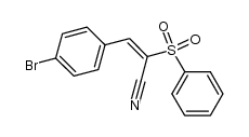 3-(4-bromophenyl)-2-(phenylsulfonyl)acrylonitrile Structure