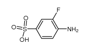 4-amino-3-fluorobenzenesulfonic acid Structure