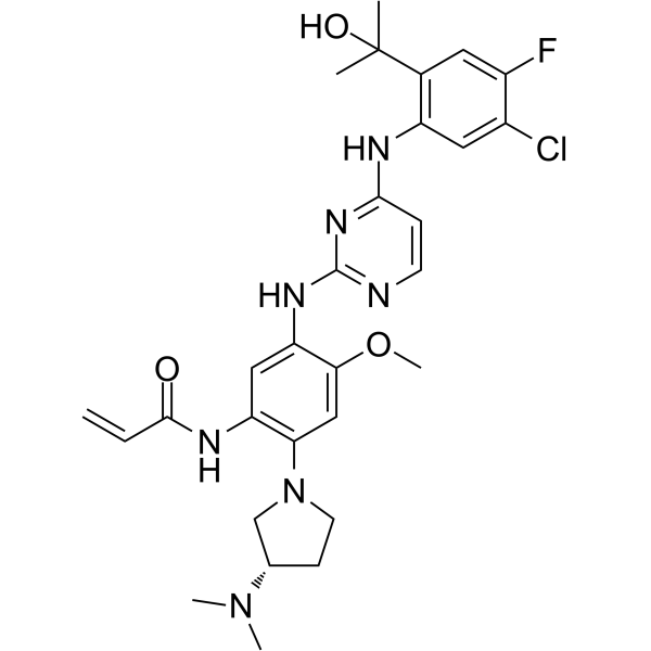 (S)-Sunvozertinib结构式