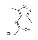 2-chloro-N-(3,5-dimethyl-1,2-oxazol-4-yl)acetamide Structure