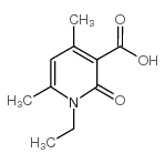 1-乙基-4,6-二甲基-2-氧代-1,2-二氢-吡啶-3-羧酸结构式