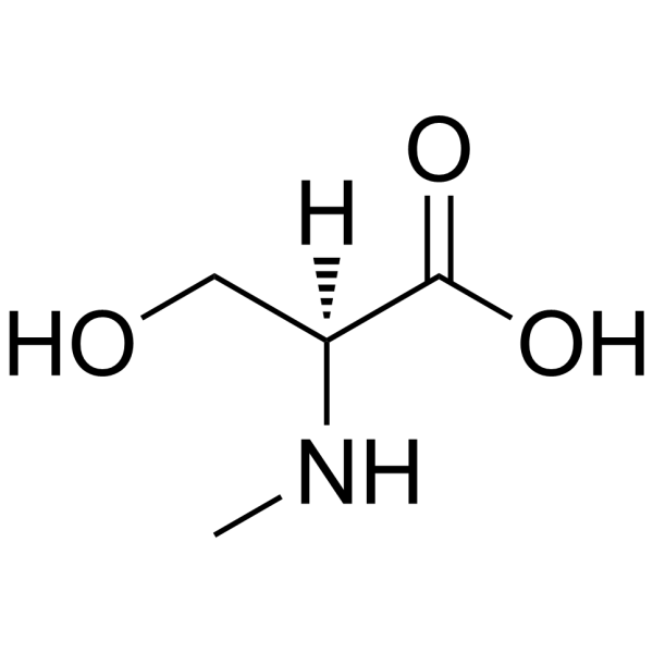N-甲基-L-丝氨酸结构式