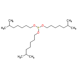 亚磷酸三异辛酯,支链异构体的混合物结构式