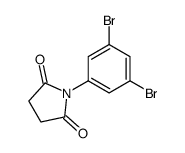 1-(3,5-dibromophenyl)pyrrolidine-2,5-dione结构式