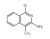 3-Isoquinolinamine,1-bromo-4-methyl- Structure
