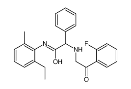 Benzeneacetamide, N-(2-ethyl-6-methylphenyl)-alpha-[(2-fluorobenzoyl)methylamino]- (9CI) Structure