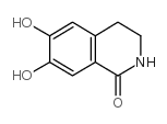 6,7-二羟基-3,4-二氢-2H-异喹啉-1-酮结构式