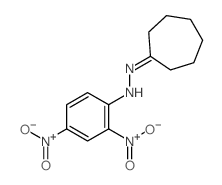 Cycloheptanone (2,4-dinitrophenyl)hydrazone结构式