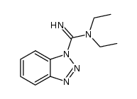 N,N-Diethyl-1H-benzotriazole-1-carboximidamide结构式