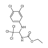 [2,2,2-Trichloro-1-(3,4-dichloro-phenylamino)-ethyl]-carbamic acid ethyl ester Structure