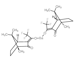 钡D-3-三氟乙酰基樟脑酸结构式
