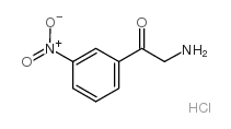 2-氨基-3'-硝基苯乙酮盐酸盐结构式