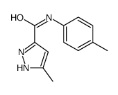 5-methyl-N-(4-methylphenyl)-1H-pyrazole-3-carboxamide Structure