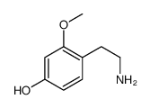 4-(2-aminoethyl)-3-methoxyphenol结构式