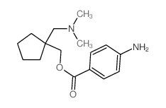 Cyclopentanemethanol,1-[(dimethylamino)methyl]-, 1-(4-aminobenzoate) structure
