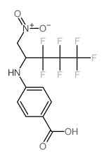 Benzoicacid, 4-[[2,2,3,3,4,4,4-heptafluoro-1-(nitromethyl)butyl]amino]-结构式