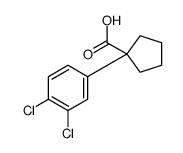 1-(3,4-二氯苯基)环戊烷甲酸结构式