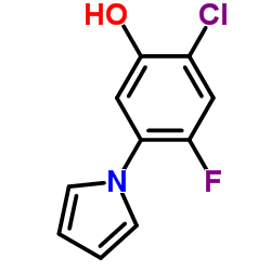 2-Chloro-4-fluoro-5-(1H-pyrrol-1-yl)phenol Structure