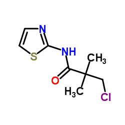 3-Chloro-2,2-dimethyl-N-(1,3-thiazol-2-yl)propanamide Structure