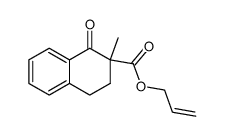 allyl 2-methyl-1-oxo-1,2,3,4-tetrahydronaphthalene-2-carboxylate Structure