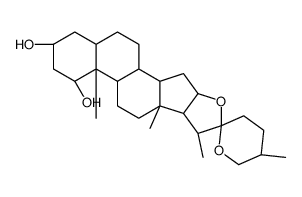 (25R)-5β-Spirostane-1β,3β-diol结构式