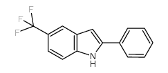 2-苯基-5-(三氟甲基)-1H-吲哚结构式
