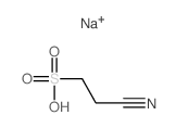 Ethanesulfonic acid,2-cyano-, sodium salt (1:1) structure