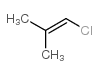 1-氯-2-甲基-1-丙烯结构式