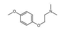 2-(4-甲氧基苯氧基)-N, N-二甲基乙胺结构式