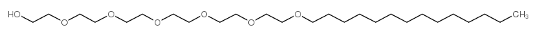 六聚乙二醇单十四醚结构式