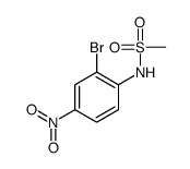 Methanesulfonamide, N-(2-bromo-4-nitrophenyl)- Structure