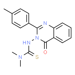 1,1-dimethyl-3-[2-(4-methylphenyl)-4-oxoquinazolin-3(4H)-yl]thiourea Structure