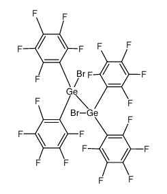 1,2-dibromo-1,1,2,2-tetrakis(perfluorophenyl)digermane Structure