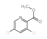 3,5-二氯吡啶-2-羧酸甲酯结构式