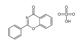 perchloric acid,2-phenyl-1,3-benzoxazin-4-one Structure