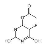 (5-fluoro-2,6-dioxo-1,3-diazinan-4-yl) acetate结构式